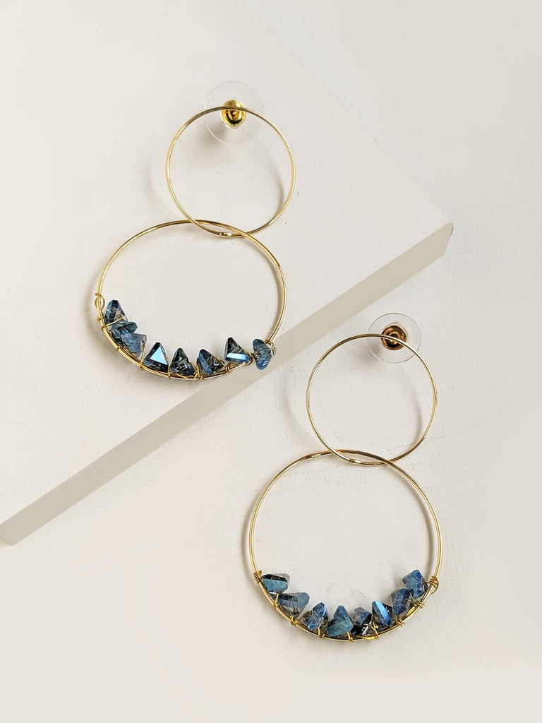 Spiral Ameythyst Earrings
