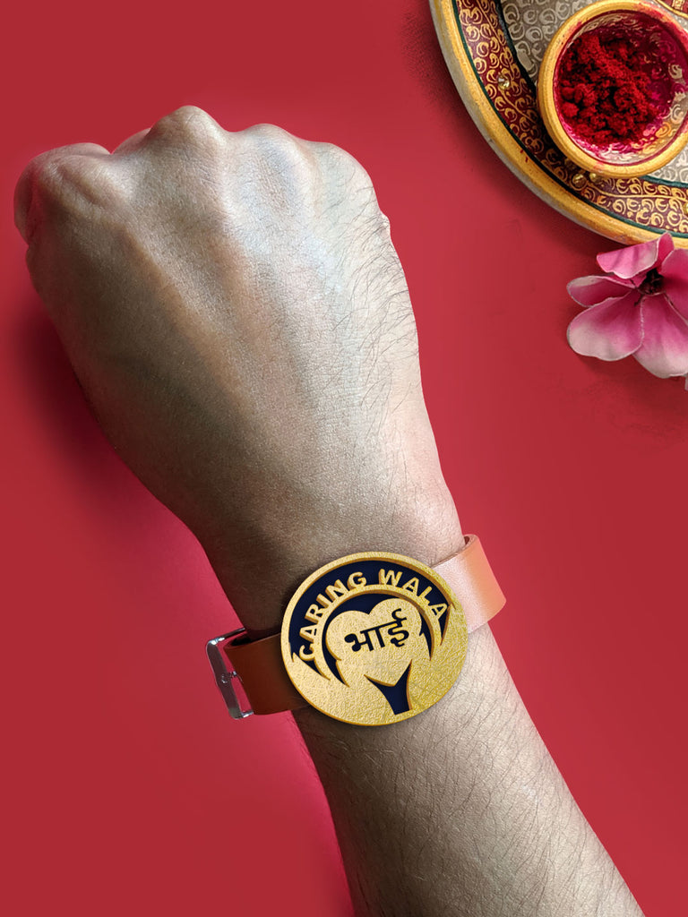 Rose Gold Caring Bhai Rakhi