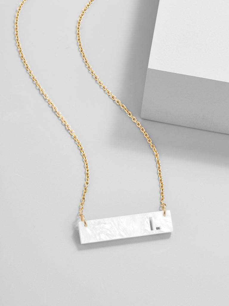Initial Bar Pendant