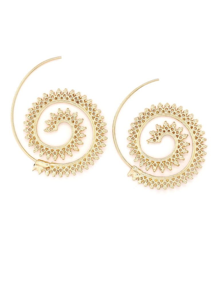 Tomtosh Spiral Gold Earring