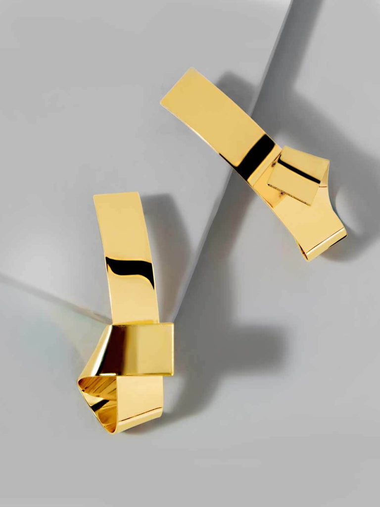 Golden Wraped Earrings