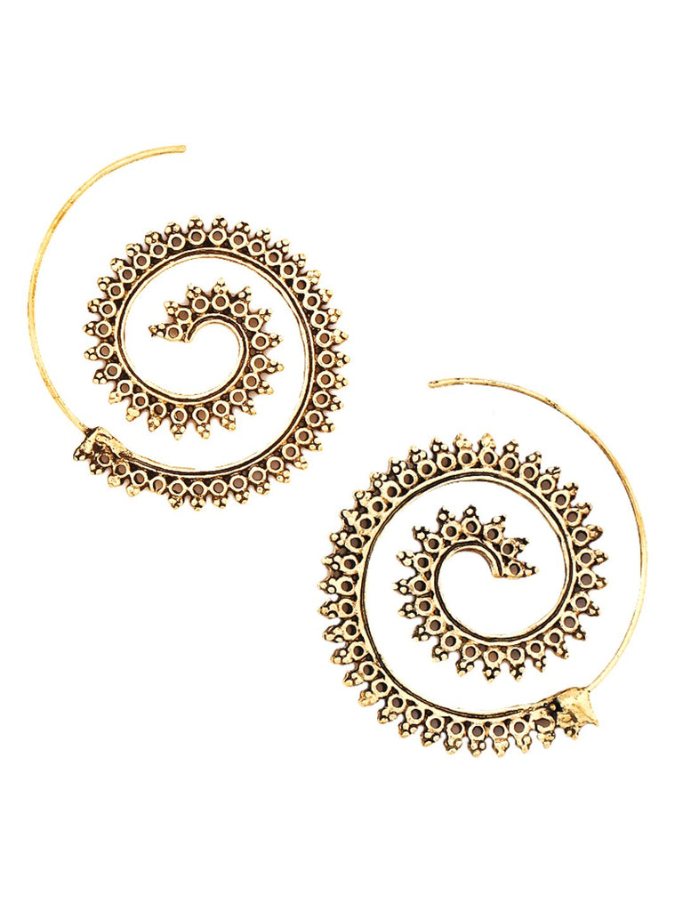 Tomtosh Spiral Bronze Earring