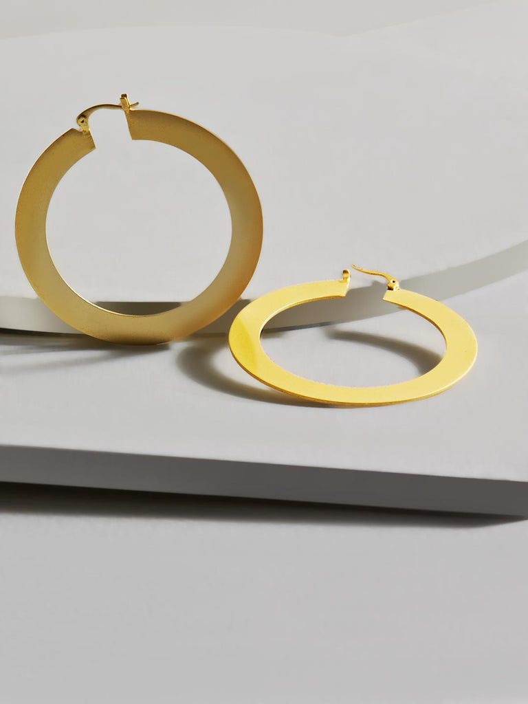 Cassidy Flat Hoop Earrings