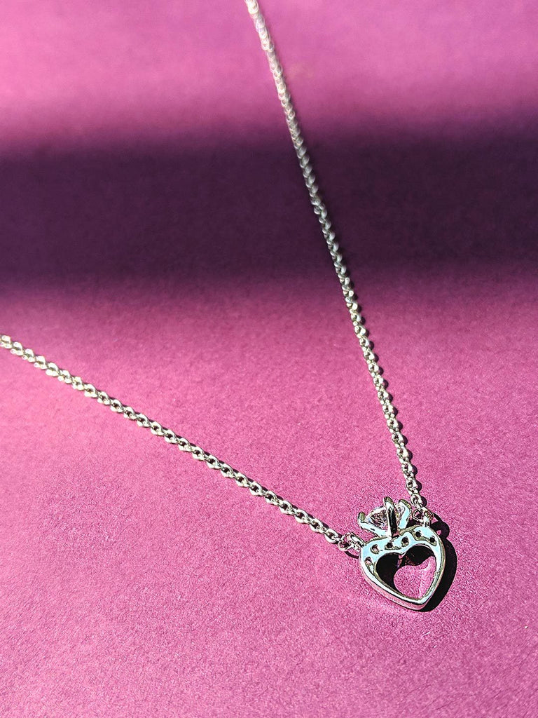 Silver plated ring of love