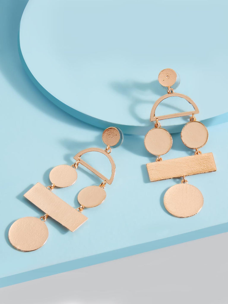 Emily Grained Earrings (Rose Gold)