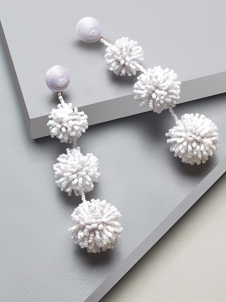 Lillian drop earrings (White)