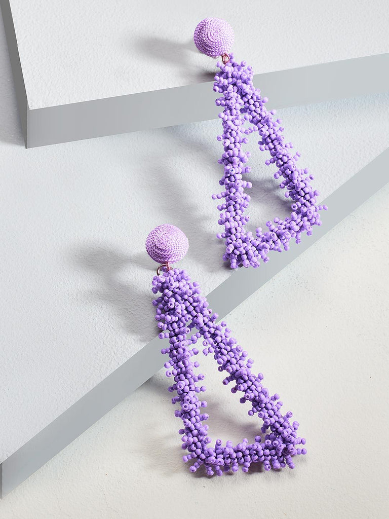 Helen drop earrings (Purple)