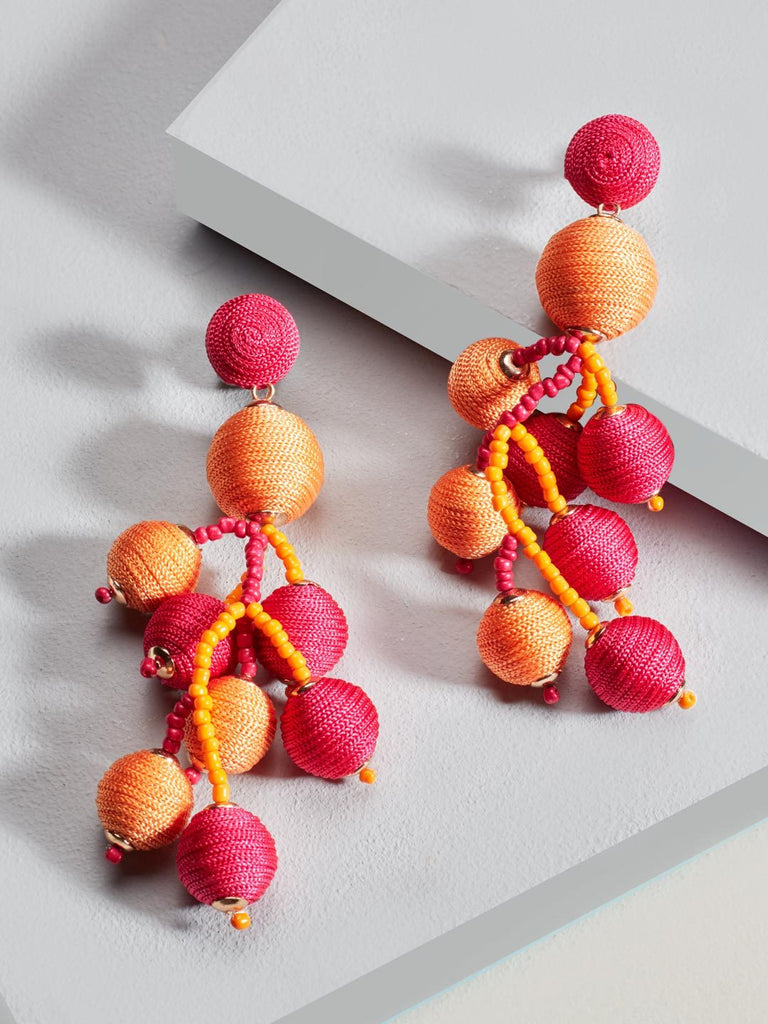 Hannah drop earrings (Orange)