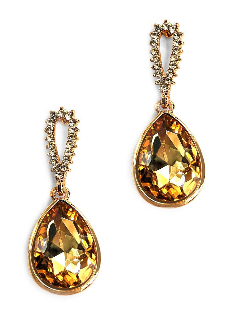 Gold Drop Long Earrings