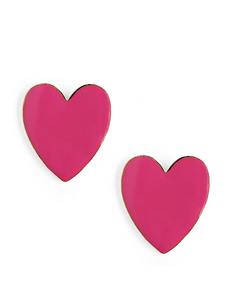 Pink Heart Earrings