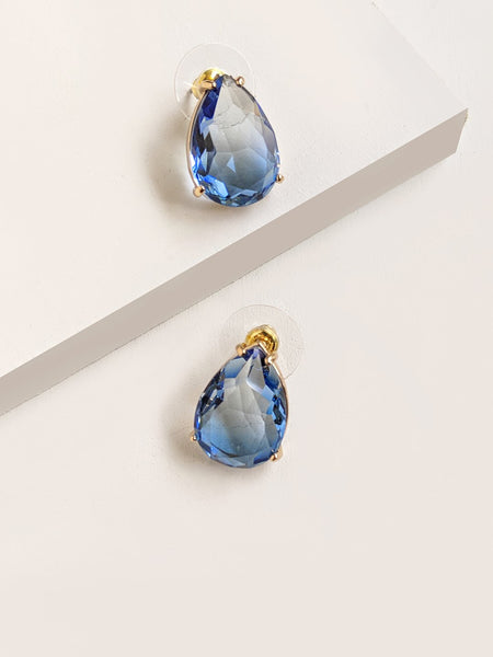 Signature -Blue-Drop Earrings