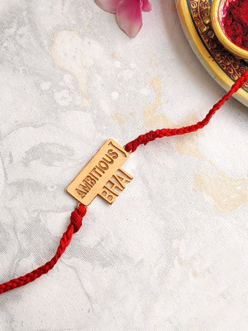 Rose Gold Ambitious Bhai Rakhi