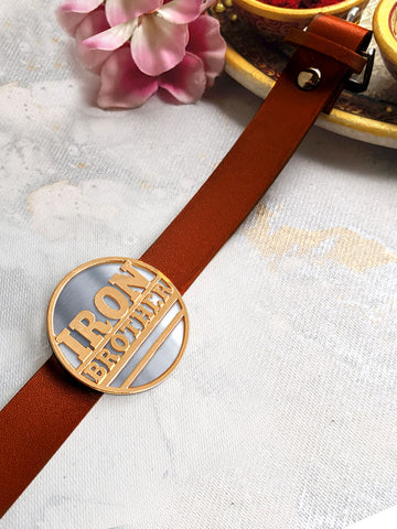 Rose Gold Iron Brother Magnet Rakhi
