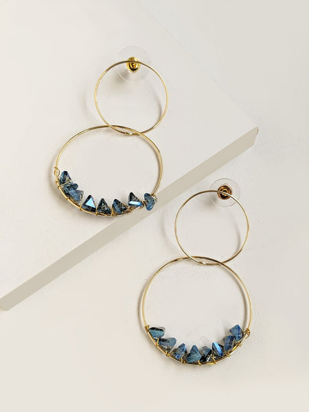 Spiral Ameythyst Earrings