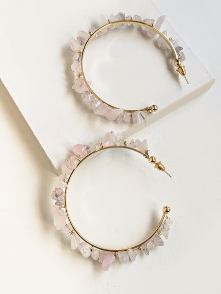 Amethyst White Earrings
