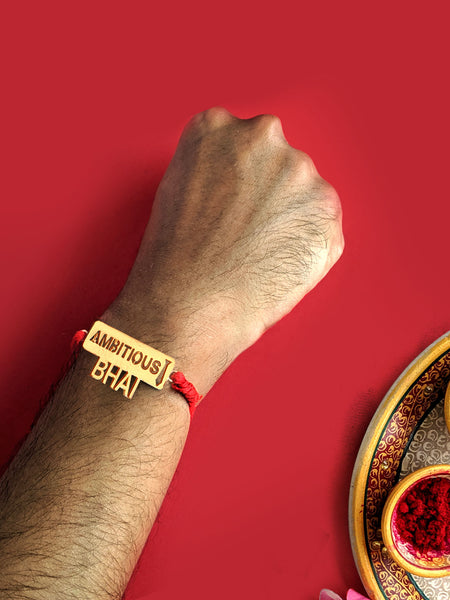 Rose Gold Ambitious Bhai Rakhi