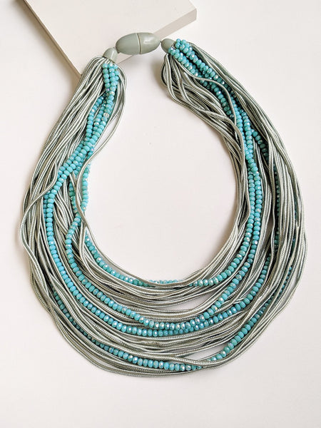 Boho Blue Necklace