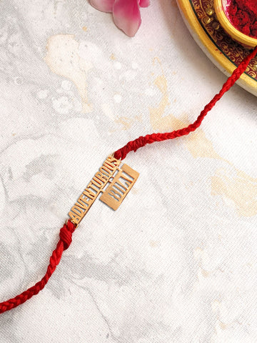 Rose Gold Adventurous Bhai Rakhi