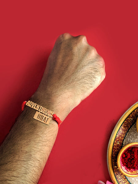 Rose Gold Adventurous Bhai Rakhi
