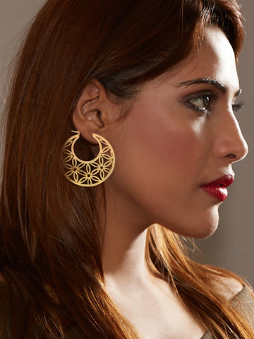 Flowerlet Hoop Earrings