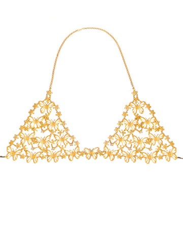 Marilyn Jeweled Bra With Crochet Panty