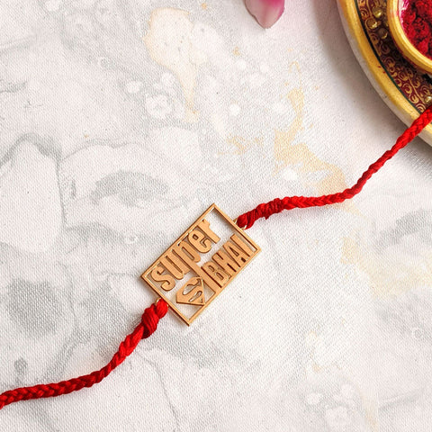 Rose Gold Super Bhai Rakhi.