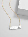 Initial Bar Pendant