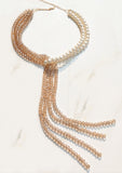 Lariat White Necklace