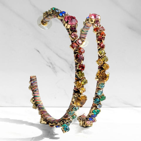 Rainbow Breeze Hoops