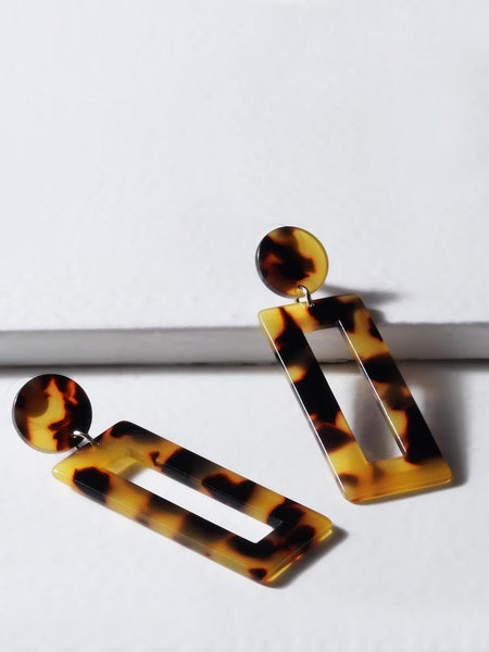 Tristana Hoop Resin Earrings