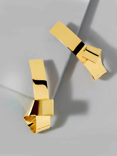 Golden Wraped Earrings