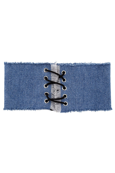 Denim Love Choker