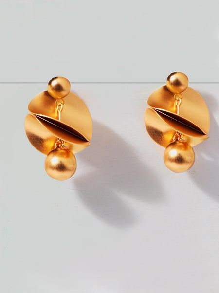 Elle Symmetric Shield Earrings