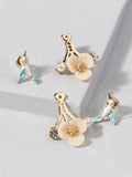 Blooming Flower  Cuff Earrings