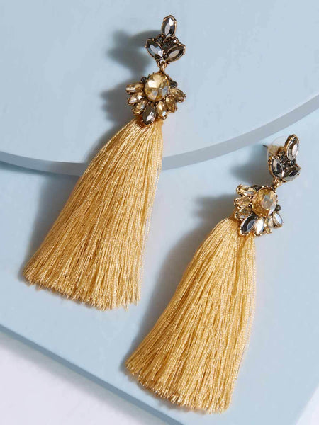 Seriyah Stud Tassel Earrings
