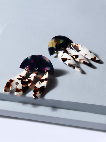 Resin Bib Earrings