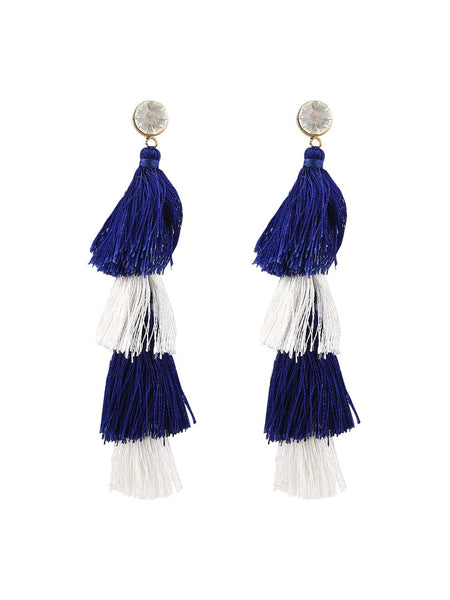 Romany Stud Tassel Earrings