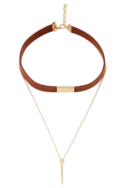 Linked Brown Necklace