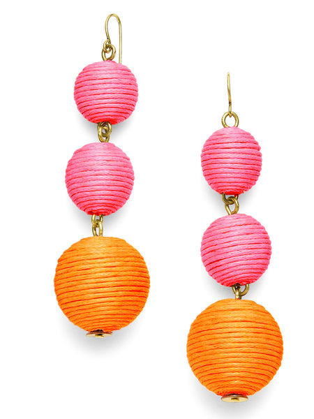 Crispin Pink Ball Earrings