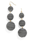 Crispin Zebra Ball Earrings