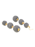Crispin Zebra Ball Earrings