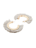 Half Moon Tassel Earrings