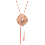 Copper-Tone Flower Necklace
