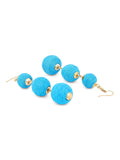 Crispin Blue Ball Earrings