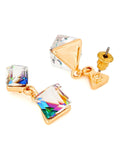 Brincos Rainbow Square Earrings
