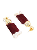 Depth Of Earth Earrings (Maroon)