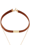 Linked Brown Necklace