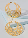 Flowerlet Hoop Earrings