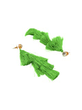 I See Green Tassel Earrings