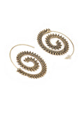 Tomtosh Spiral Bronze Earring